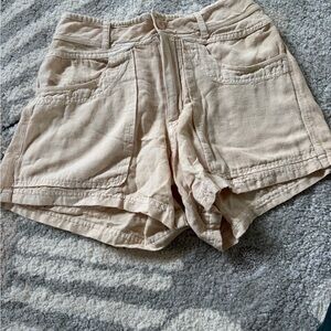 Free People High-Rise Casual Women’s Shorts in Beige